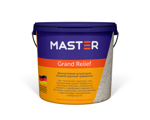 Grand Relief — декоративная штукатурка с эффектом травертина (крупнозернистая)