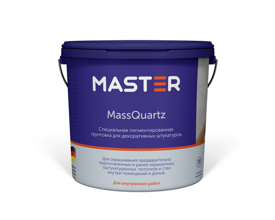 MassQuartz — пигментированная грунтовка для декоративных штукатурок